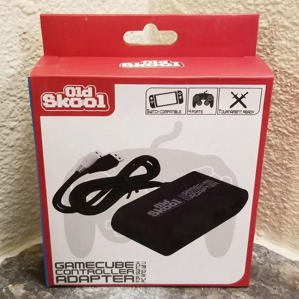 Gamecube Controller Adapter Switch / Wii U / PC (NEW) - Nintendo - Old Skool